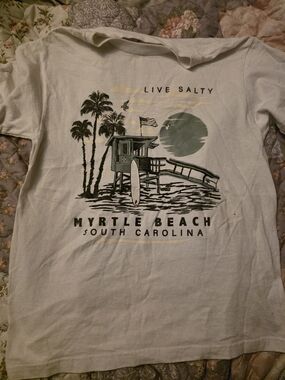 Myrtle Beach Graphic Short Sleeve Tee - White